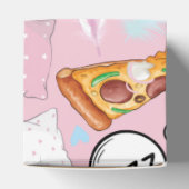 ピザ&パジャマススリーポバー誕生日 パーソナライズされた フェイバーボックス (上部)