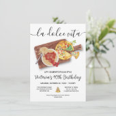 ピザ&パスタパーティー誕生日ディナイタリアンー 招待状 (スタンド正面)