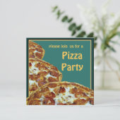 ピザ＆ビールパーティーの招待状 招待状 (スタンド正面)