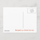 ピザ、ピザ、ピザ、ピザ、ピザパーティー、サルド！ブオノ… インビテーションポストカード (裏面)