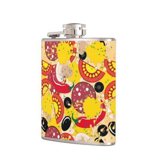 ピザ フラスク (左)