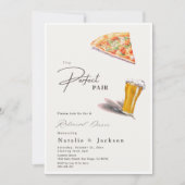 ピザ&ブリュース ザ・パーフェクトペア リハーサルディナー 招待状 (正面)