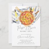 ピザ＆ブルー リハーサル ディナー 招待状 (正面)