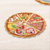 ピザ ペーパーコースター (アングル)