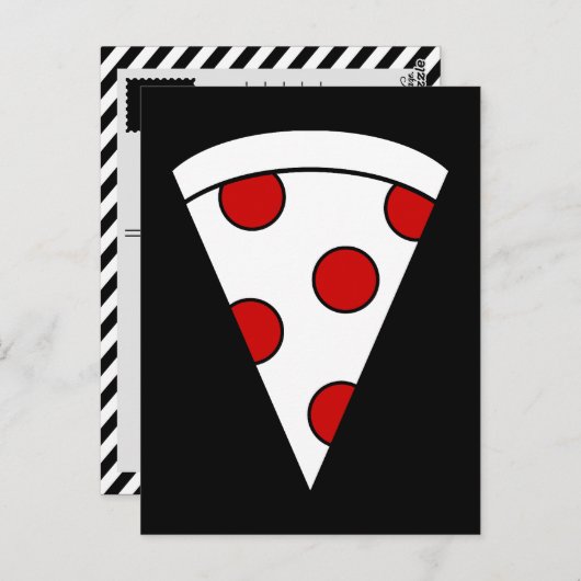 ピザ ポストカード (正面/裏面)