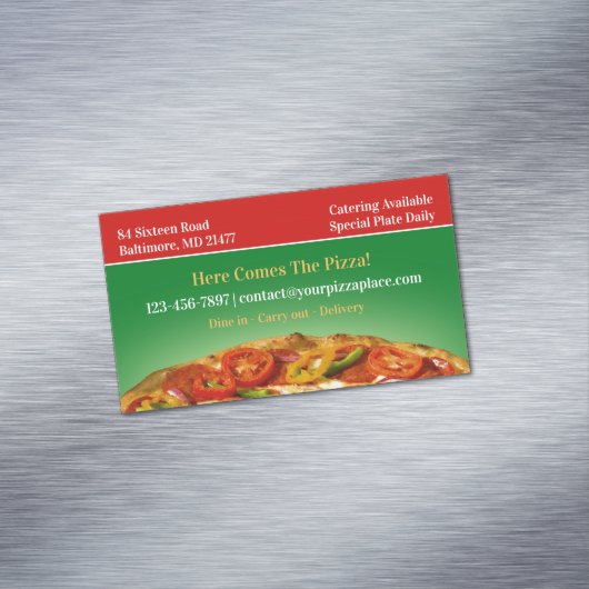 ピザ マグネット名刺 (インサイチュ)