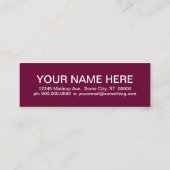 ピザ(モダンマス) スキニー名刺 (裏面)