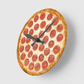 ピザ ラウンド壁時計 (傾斜)