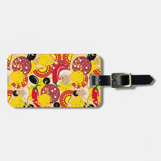 ピザ ラゲッジタグ (正面横)