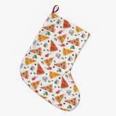 ピザ ラージクリスマスストッキング (正面 (吊り時))