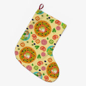 ピザ ラージクリスマスストッキング (正面 (吊り時))