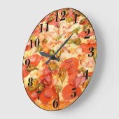 ピザ ラージ壁時計 (傾斜)