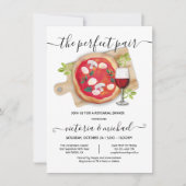 ピザ&ワイン完璧なペアリハーサルディナー 招待状 (正面)