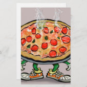 ピザ 便箋 (正面/裏面)