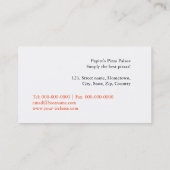 ピザ 名刺 (裏面)