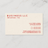 ピザ。 名刺 (裏面)