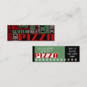 ピザ（小さなチャット） ロイヤリティカード (正面/裏面)