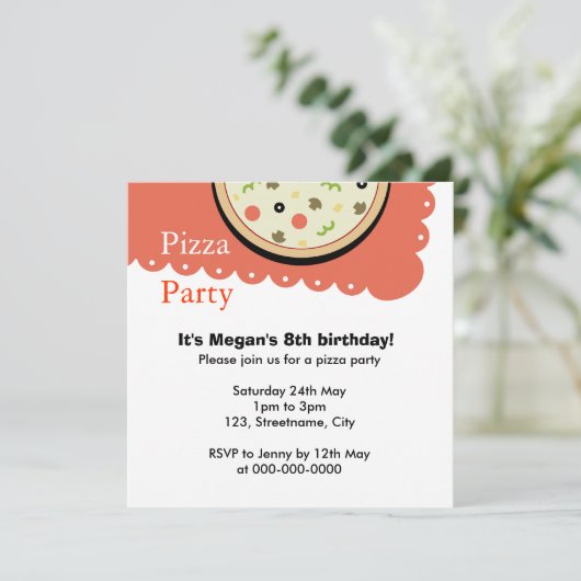 ピザ 招待状 (スタンド正面)