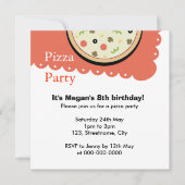ピザ 招待状 (正面)