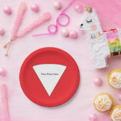 "ピザ"紙皿ここに置いて下さい ペーパープレート (パーティー)