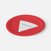 "ピザ"紙皿ここに置いて下さい ペーパープレート (アングル)