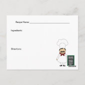 ピザ#5レシピカード ポストカード (裏面)