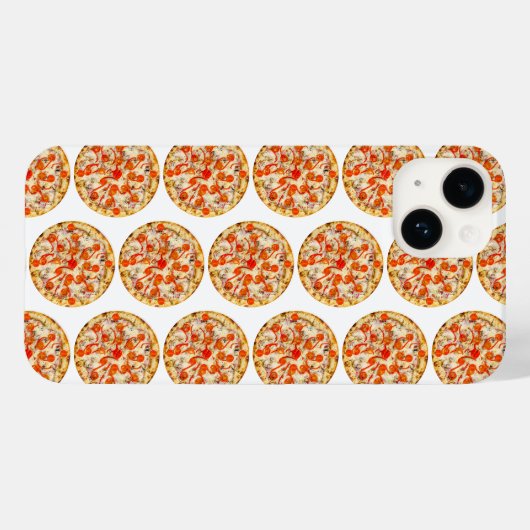 ピザ Case-Mate iPhoneケース (裏面 (横))