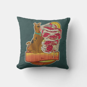ピザ"Munchies"のグラフィックのScooby-Doo  の山 クッション