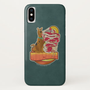 ピザ"Munchies"のグラフィックのScooby-Doo  の山 iPhone X ケース