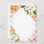 ピザBBQ赤ちゃんシャワー招待スライススライスベビー 招待状 (裏面)