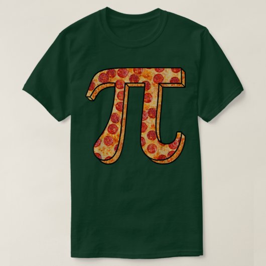 ピザPI日おもしろい食3 Tシャツ (デザイン正面)