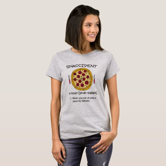 ピザSnaccident Tシャツ (正面フル)