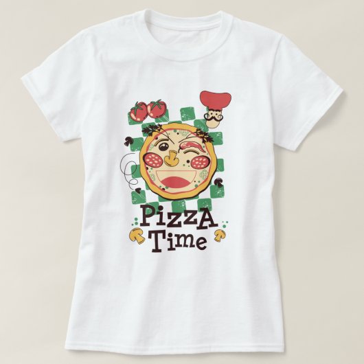 ピザTシャツ Tシャツ (デザイン正面)