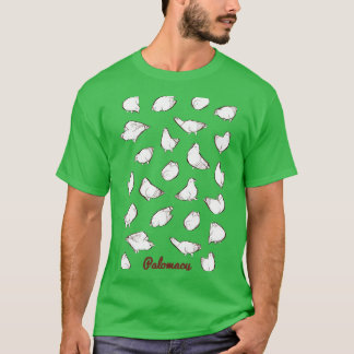ピジョンの白を塗る1 Tシャツ