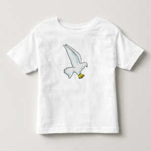 ピジョンアイススケートで滑るアイススケート トドラーTシャツ