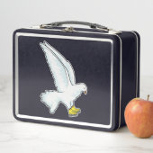 ピジョンアイススケートで滑るアイススケート メタルランチボックス (インサイチュ)