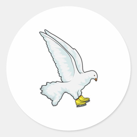 ピジョンアイススケートで滑るアイススケート ラウンドシール (正面)