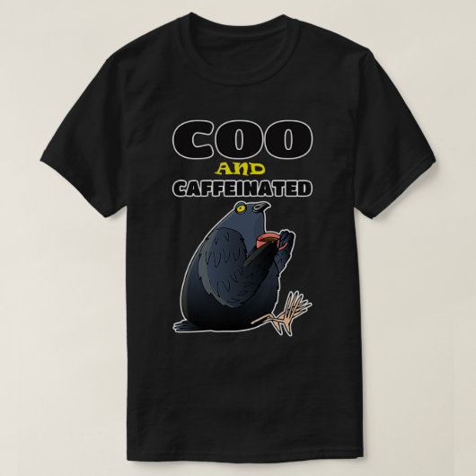 ピジョンコーカフェインコーヒー2323 Tシャツ (デザイン正面)