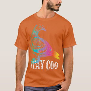 ピジョンステイおもしろいーcooラブハト鳥の恋人1 tシャツ