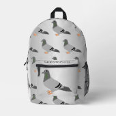 ピジョンデザイン パーソナライズされた プリントバックパック (正面)