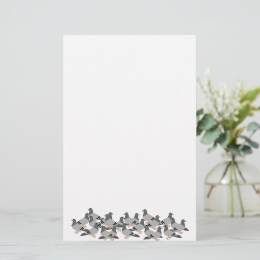 ピジョンデザイン 便箋 (スタンド正面)