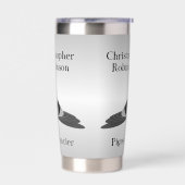 ピジョンデザイン 保温保冷タンブラー (左面)