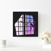 ピジョンビュー スクエア壁時計 (ホーム)