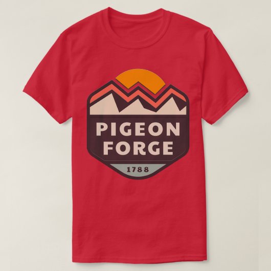 ピジョンフォージサンセット2 Tシャツ (デザイン正面)