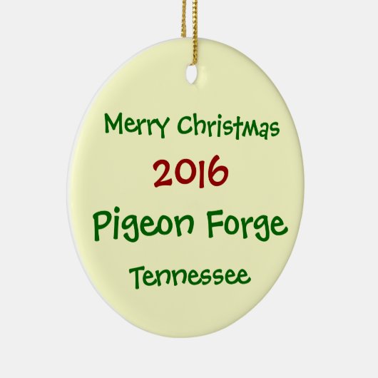 ピジョンフォージテネシーのホリデークリスマスオーナメント セラミックオーナメント (右)
