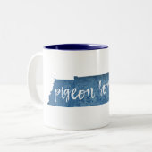 ピジョンフォージテネシー木目 ツートーンマグカップ (正面左)