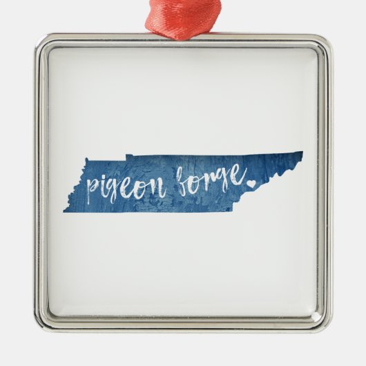 ピジョンフォージテネシー木目 メタルオーナメント (正面)