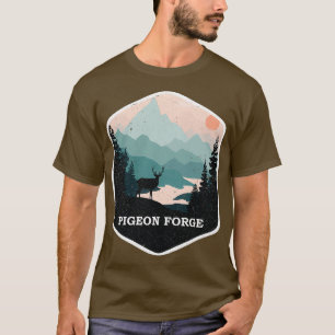 ピジョンフォージュースモーキー素晴らしマウンテンズテナンス Tシャツ