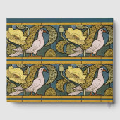 ピジョンブルーイエローフィッシュアールヌーボー ゲストブック (裏面)