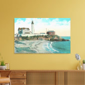 ピジョンポイントライトハウスの外観 キャンバスプリント (インサイチュ (リビング))